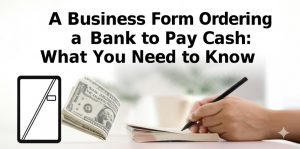 Read more about the article A Business Form Ordering a Bank to Pay Cash: What You Need to Know