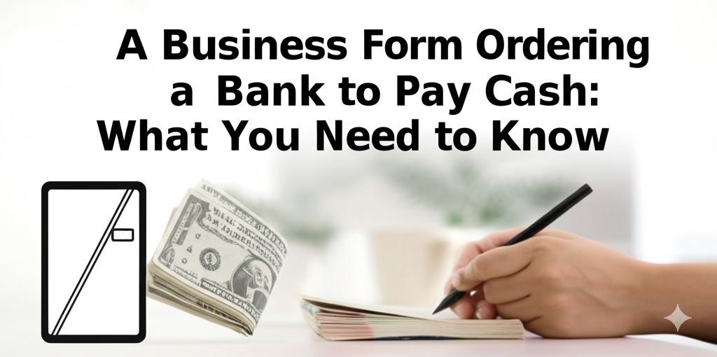 You are currently viewing A Business Form Ordering a Bank to Pay Cash: What You Need to Know