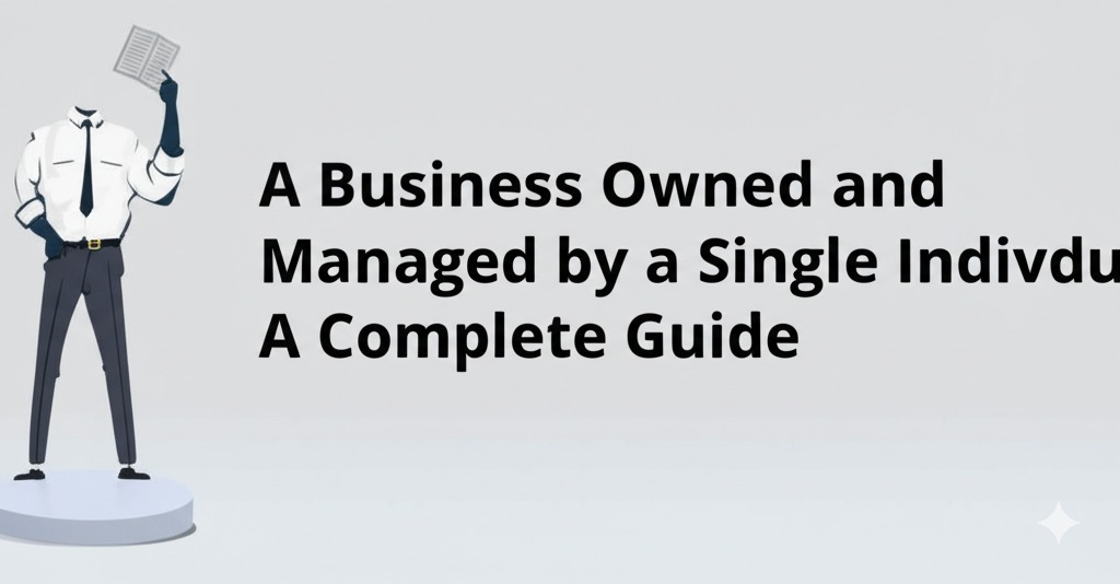 You are currently viewing A Business Owned and Managed by a Single Individual: A Complete Guide