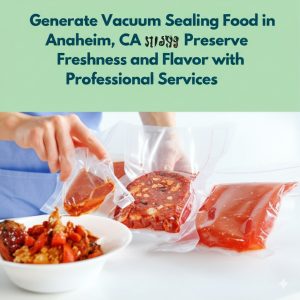 Read more about the article Vacuum Sealing Food in Anaheim, CA: Preserve Freshness and Flavor with Professional Services