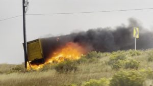 Read more about the article Box truck fire closes I-70 east ramp to C-470 east