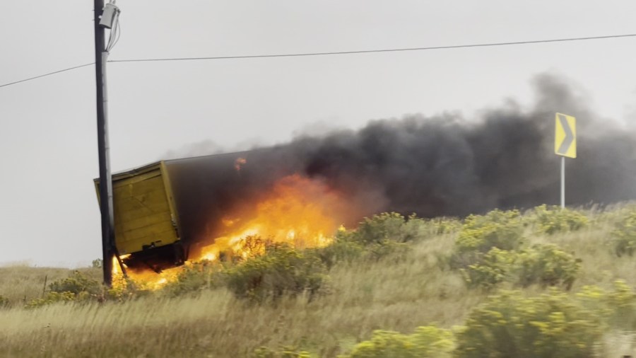 You are currently viewing Box truck fire closes I-70 east ramp to C-470 east