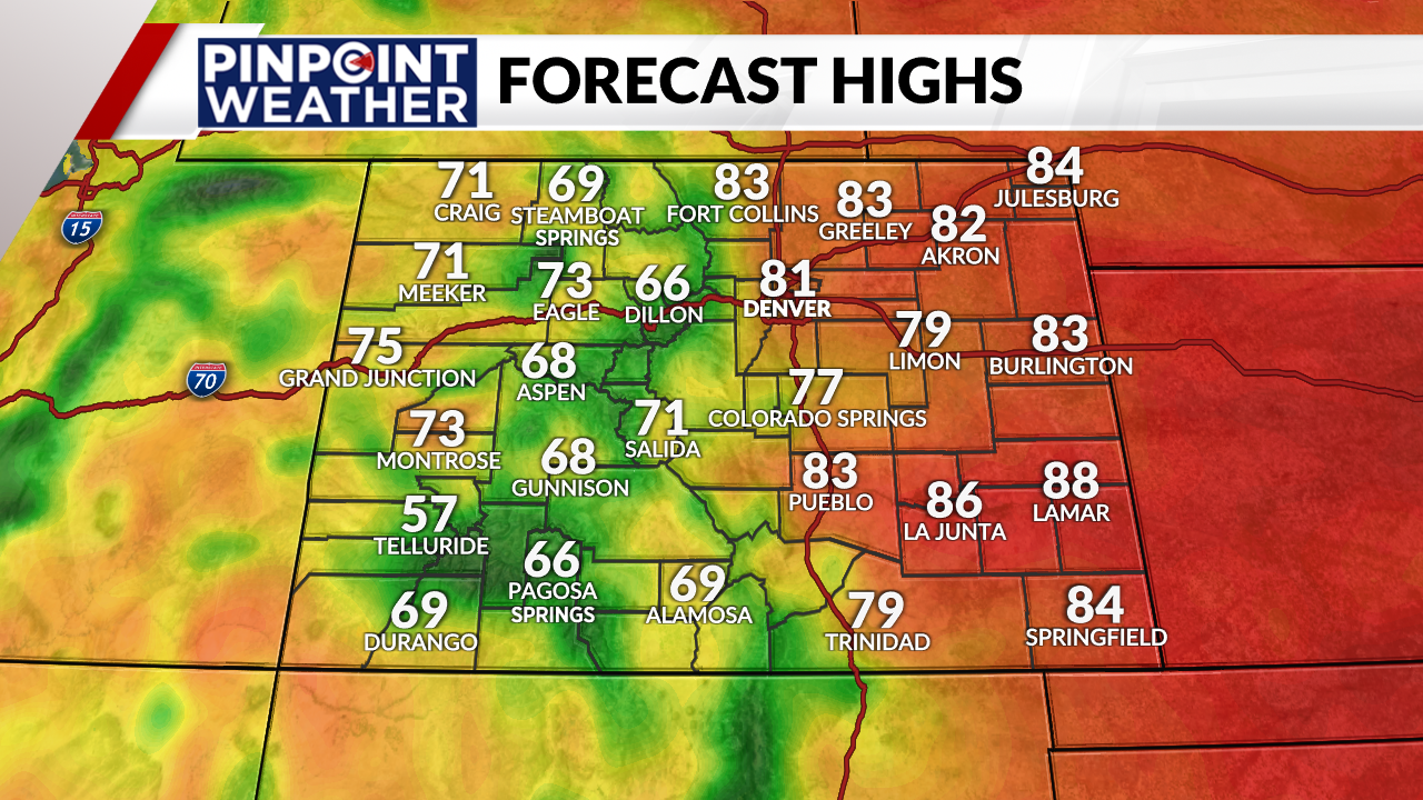 You are currently viewing Denver weather: Another warm afternoon on tap with evening rain chance