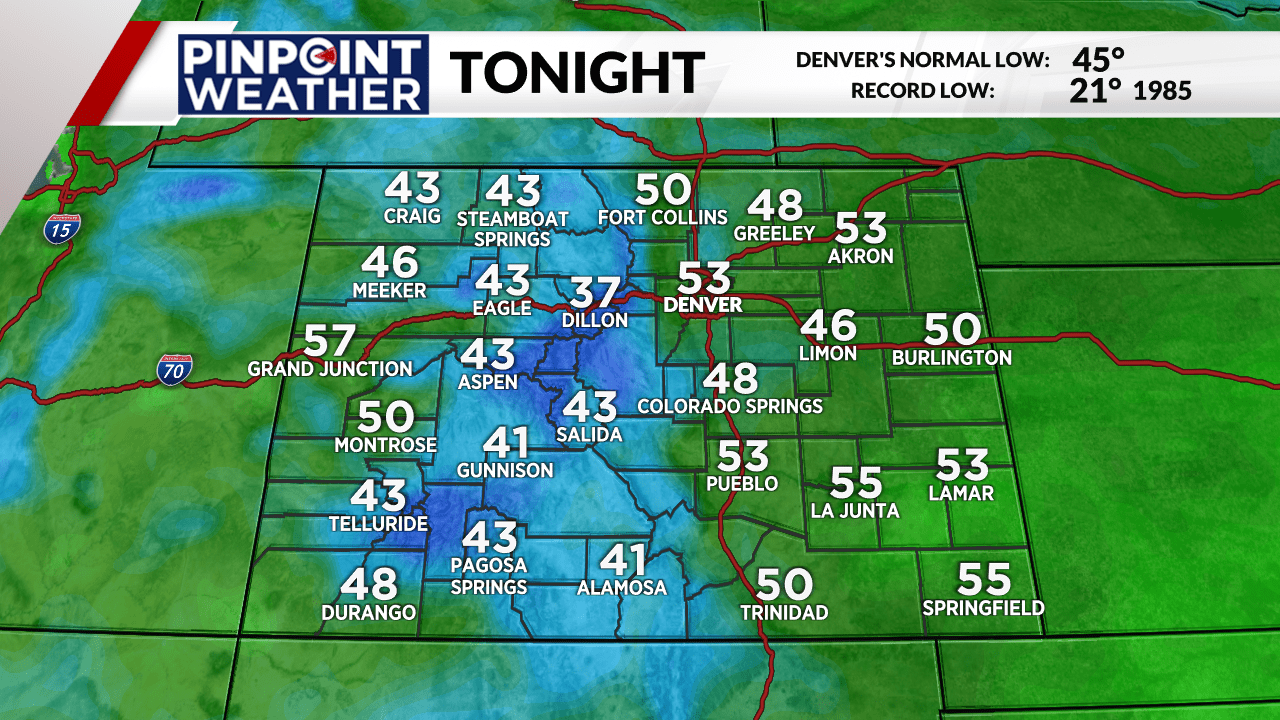 You are currently viewing Denver weather: Warm end to the weekend with a pop-up shower possible