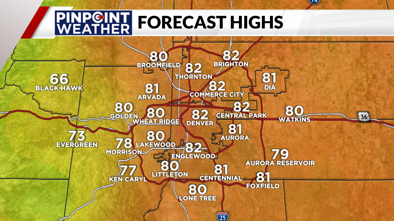 You are currently viewing Denver weather: Warm weekend with a few possible showers