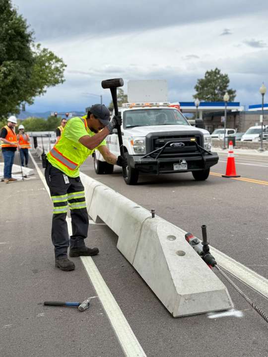 You are currently viewing Protected bike lane installed in Littleton on Church Avenue