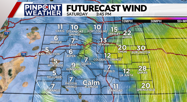Read more about the article Denver weather: Breezy but sunny Saturday, warming up Sunday
