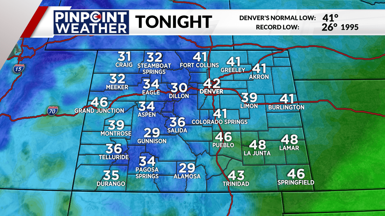 You are currently viewing Denver weather: Cool and wet start to the workweek