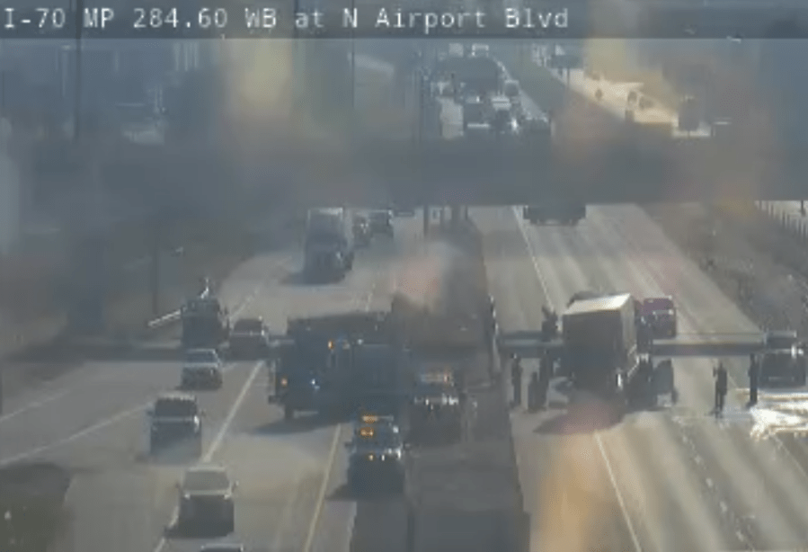 You are currently viewing Westbound I-70 backed up due to serious crash near Airport Blvd